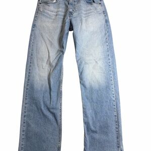 Levi Strauss Signature Gold Mens 32x32 Loose Straight Leg Jeans Light Wash